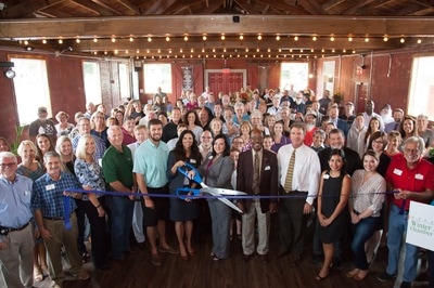 Picture of the Derry Down ribbon cutting